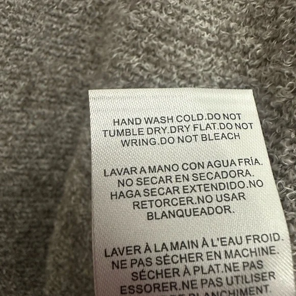 Thread And Supply Cozy Life Perch Top Size Medium Gray Loungewear Crop Oversized - Picture 6 of 6